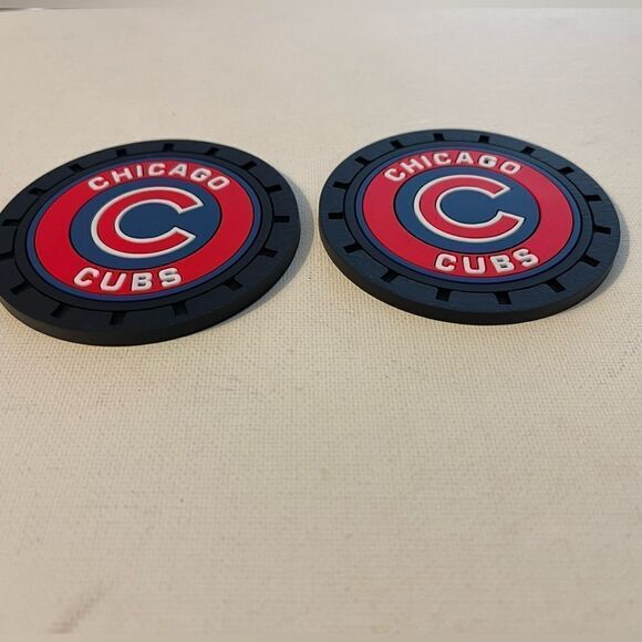 MLB Chicago Cubs Car Cup Holder Coasters set of 2 NWT - Picture 4 of 7